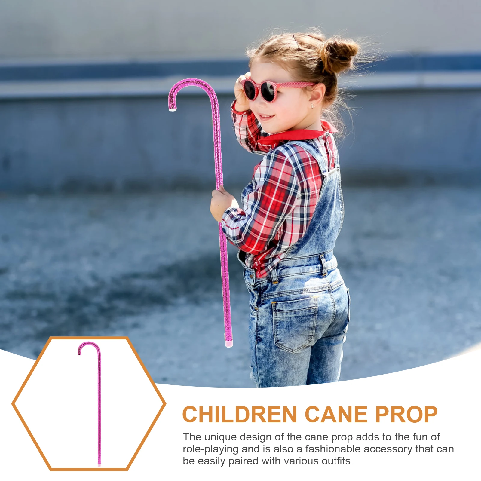 

Funny Halloween Cane Prop Cosplay Dance Crutch Costume Accessory Kids Children Party Supplies