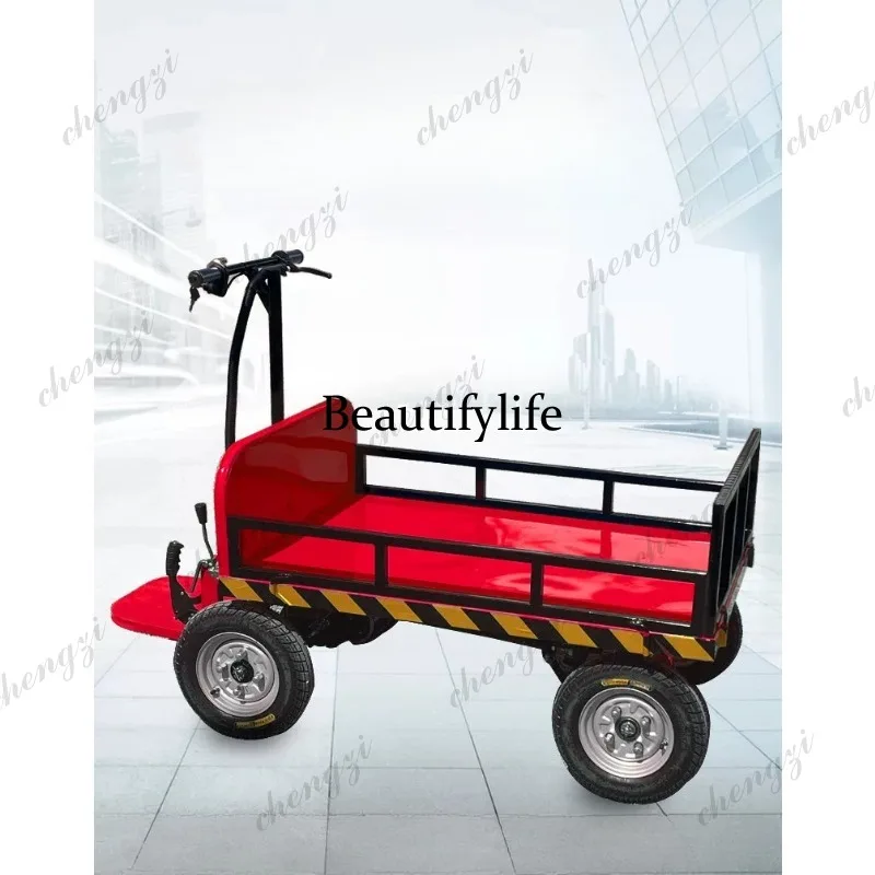 Construction site four-wheel truck load king household turnover transport truck