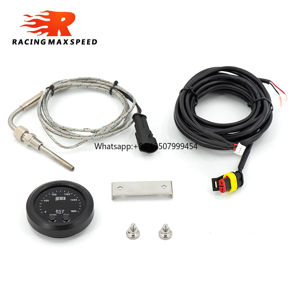 

52MM Exhaust Temperature Gauge Ultra-Thin Round with Red Light LED Display