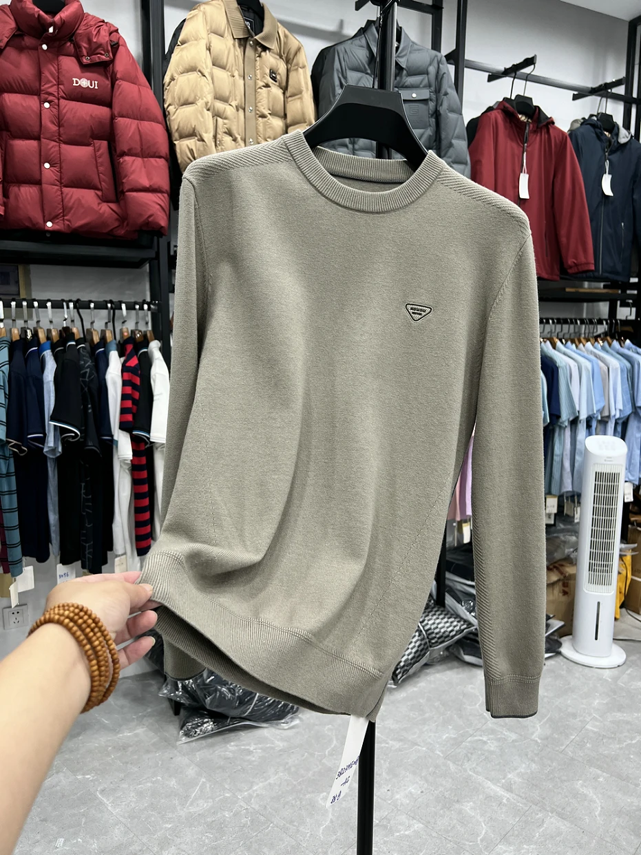 

Soft Pure Color Modal Fiber Men's Casual Knitted Sweater Comfortable Skin-friendly Busin Leisure Top Quali Fabric