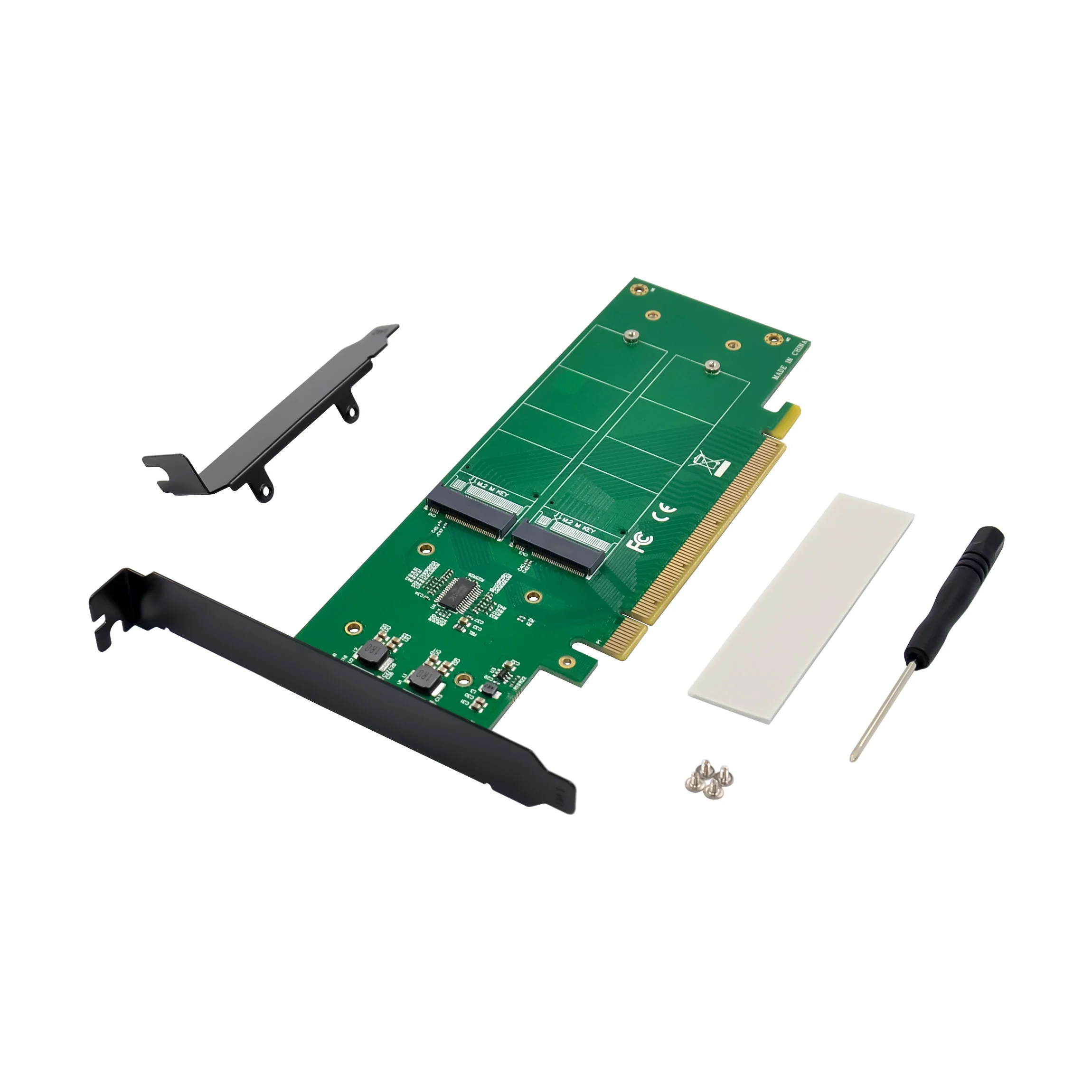 Sunweit ST575 Factory PCIe X16 Hyper 4 ports M.2 M Key NVMe SSD Adaptateur