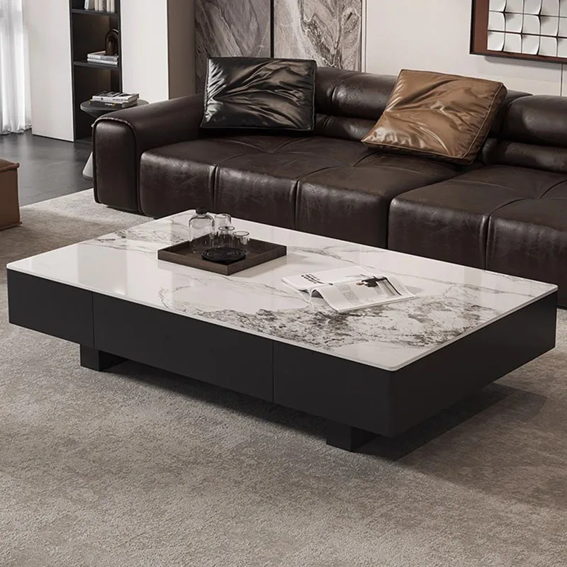 

Italian Luxury Coffee Table Designer Modern Simple Living Room Coffee Table Writing Aesthetic Mesa Auxiliar Home Furniture