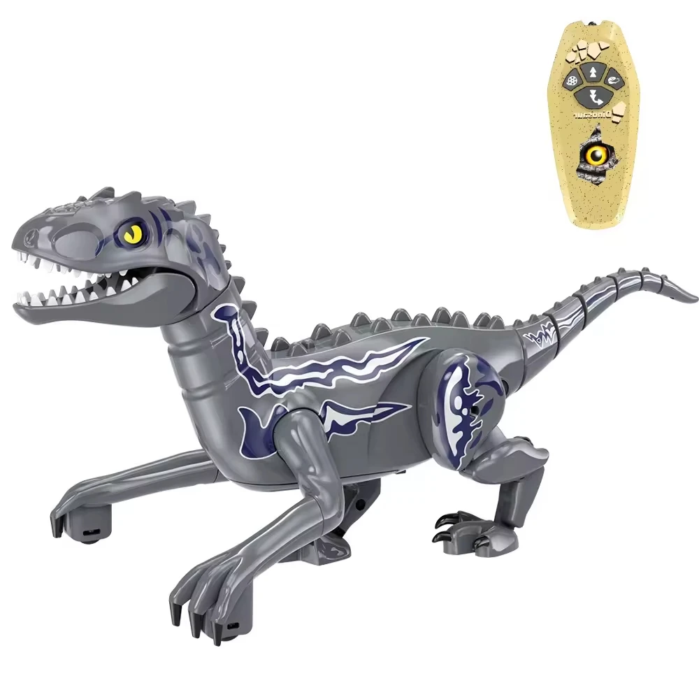 RC Simulation Dinosaur Robot Jurassic IR Induction Remote Control kids Toys Dragon Sound Light Interactive Intelligent Boys Gift