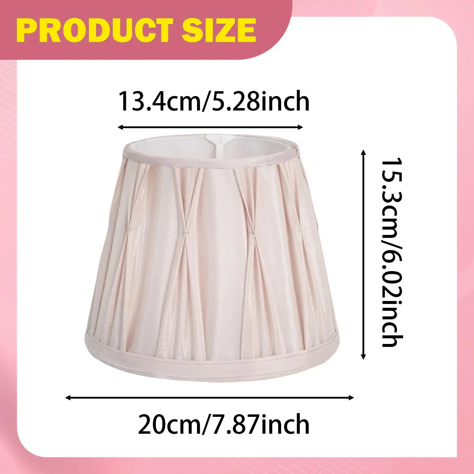 Floor Lamp Drum Lampshade Linen Fabric Modern Light Cover for Cafe Bedside Lamp Accessory