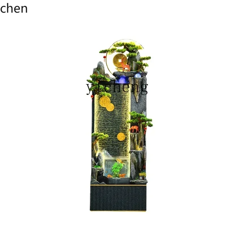 b7- Water Curtain Wall Rockery Flowing Water Ornaments Floor Living Room Fish Tank Courtyard Home