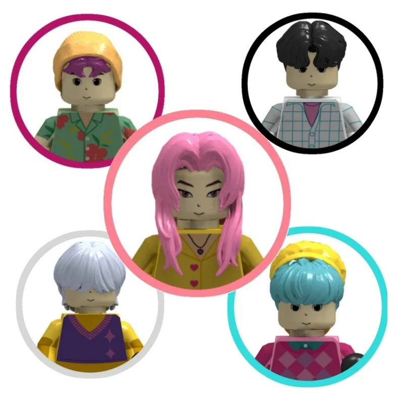 2026 الطوب الجديد أنيمي البوب الفتيات مجموعة الشيطان هنتر مجموعات سلسلة ميلا زوي لومي أرقام نموذج تجميعها اللبنات الاطفال اللعب