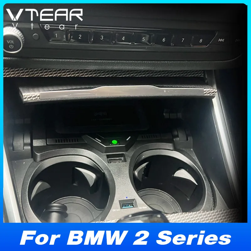 

Для BMW 2 серии (2022-2023) Беспроводное автомобильное зарядное устройство - адаптер панели мобильного телефона с быстрой зарядкой | Аксессуар для модификации интерьера