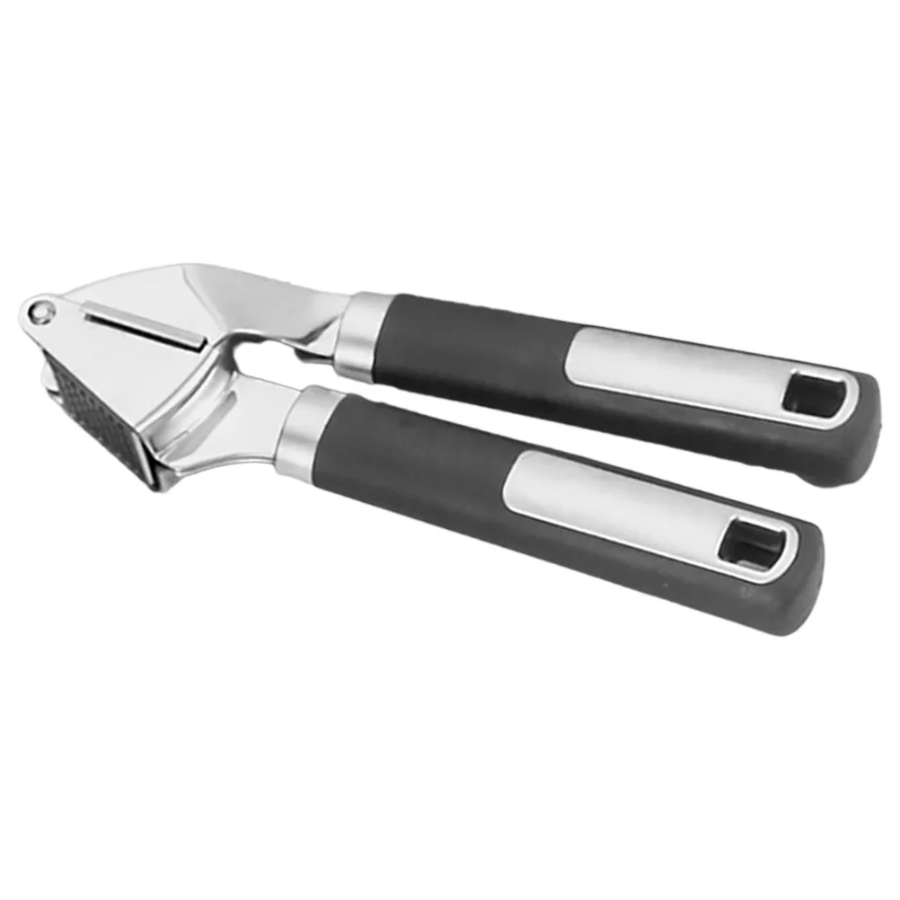 

Garlic Press Stainless Steel Manual Mincer Tool for Kitchen Veggie Fruit Prep Easy Clean Wide Applications