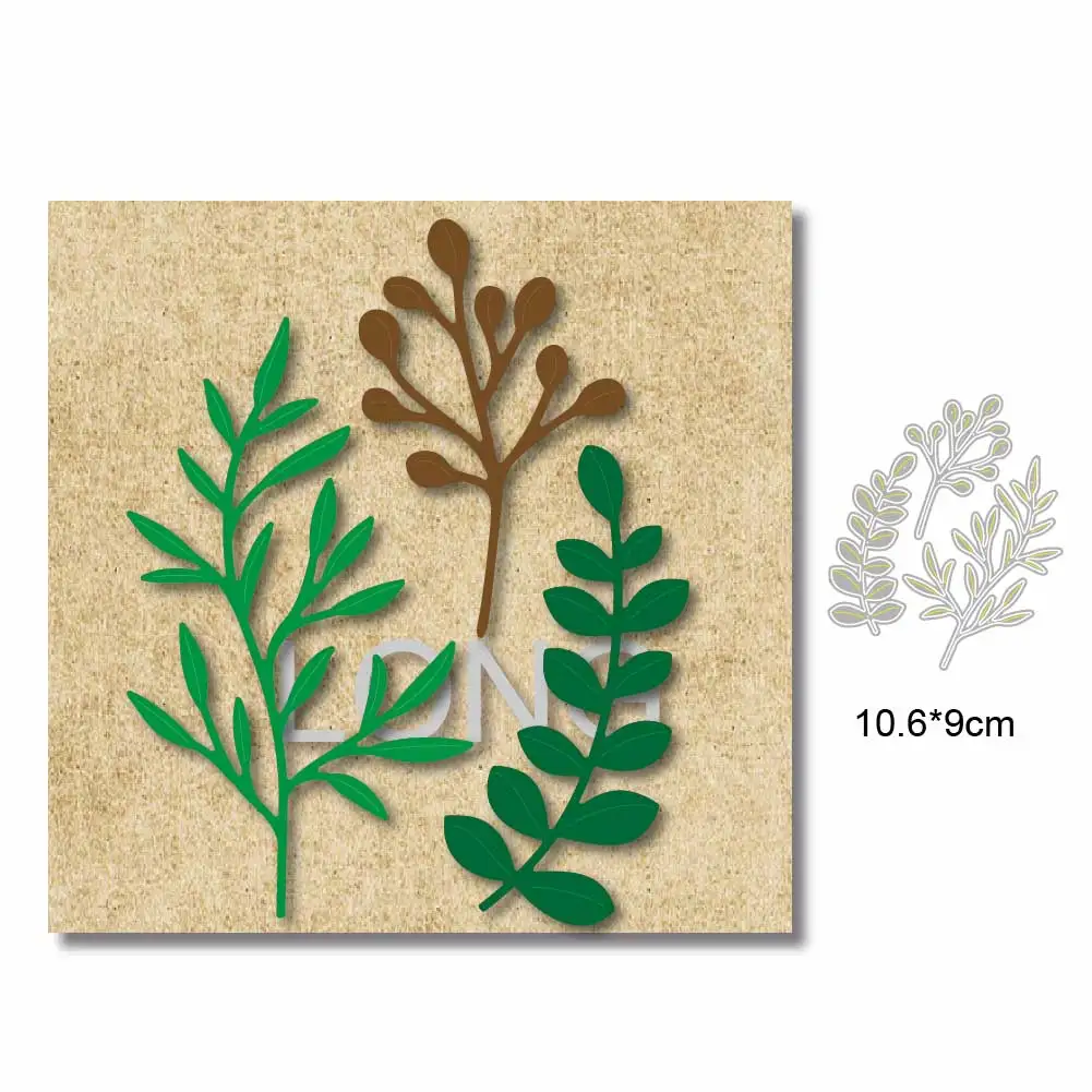 Leaf Metal Cutting Dies for Card Making Mold Embossing Folder Stencil Punching Knife Scrapbook Die Cut