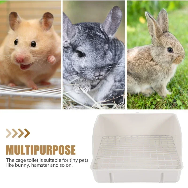 Rabbit Potty Pet Bedpan Bunny Cage Toilet Large Washable Dog Pee Pads Plastic for