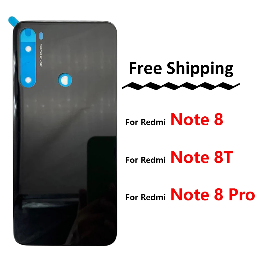 

15PCS Lots New Back Battery Door Rear Housing Cover Case For Xiaomi Redmi Note 8 8T Pro Back Cover Free Shipping Xiaome Xiaomo