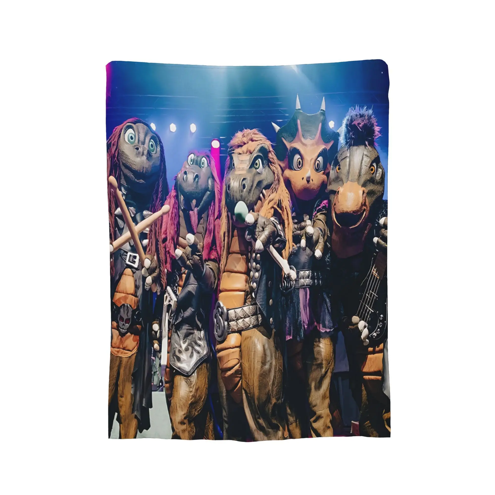 Customize HeavySaurus Band Creative Inspiration Design Ultra-Soft Flannel Blanket, Warm and Cozy Living Room Blanket, Office Bla