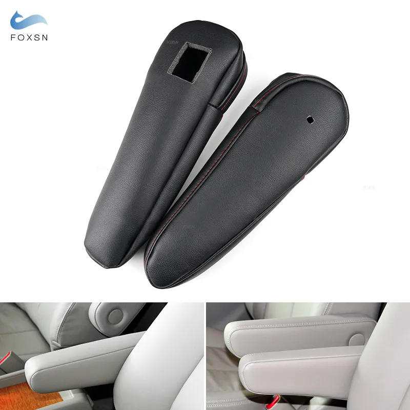 For Toyota Previa Estima 2006 2007 2008 - 2016 Side Seat Armrest Handle Cover Car Accessories Microfiber Leather with foam Trim