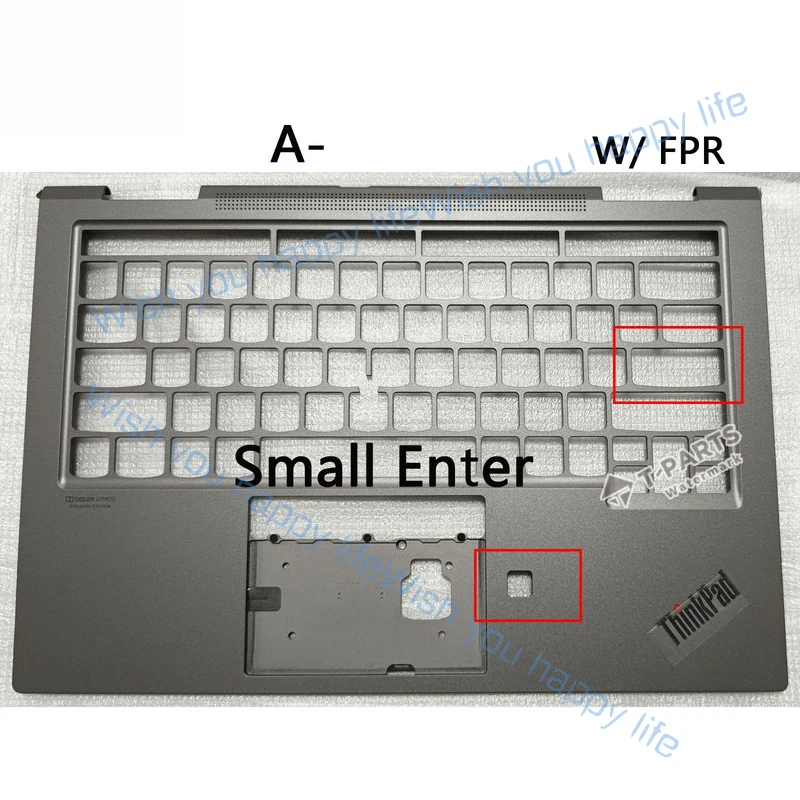 

L... A- For Lenovo ThinkPad X1 Yoga 4th Gen Palmrest Upper Case KB Bezel W/ FP WWAN
