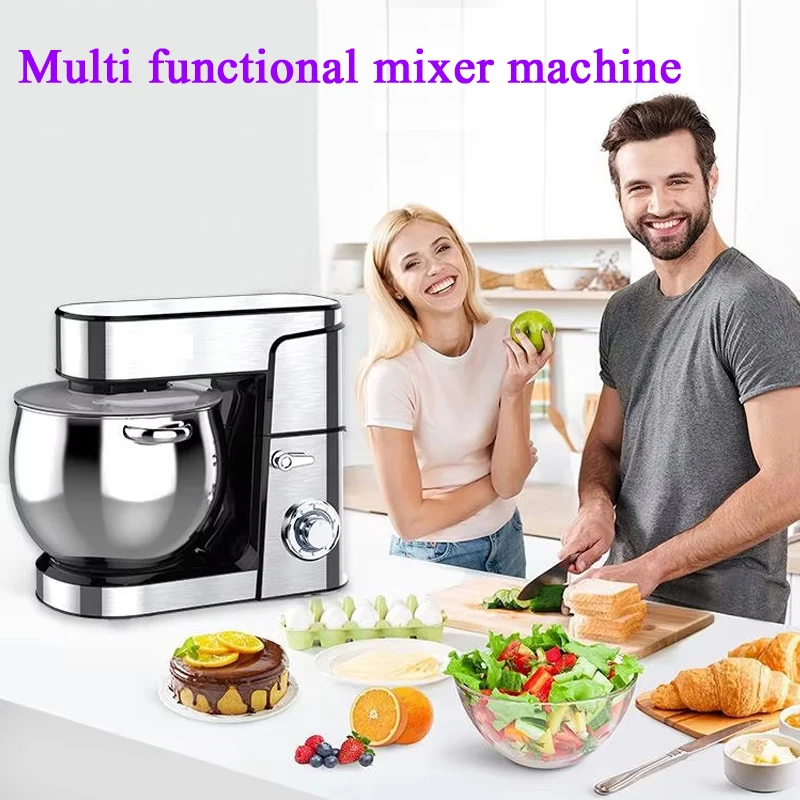 خلاط جديد بحامل 9.5 كيو تي، خلاط طعام برأس مائل 10 سرعات، خلاط كهربائي للمطبخ Vezzio 660 وات مع وعاء من الفولاذ المقاوم للصدأ #1
