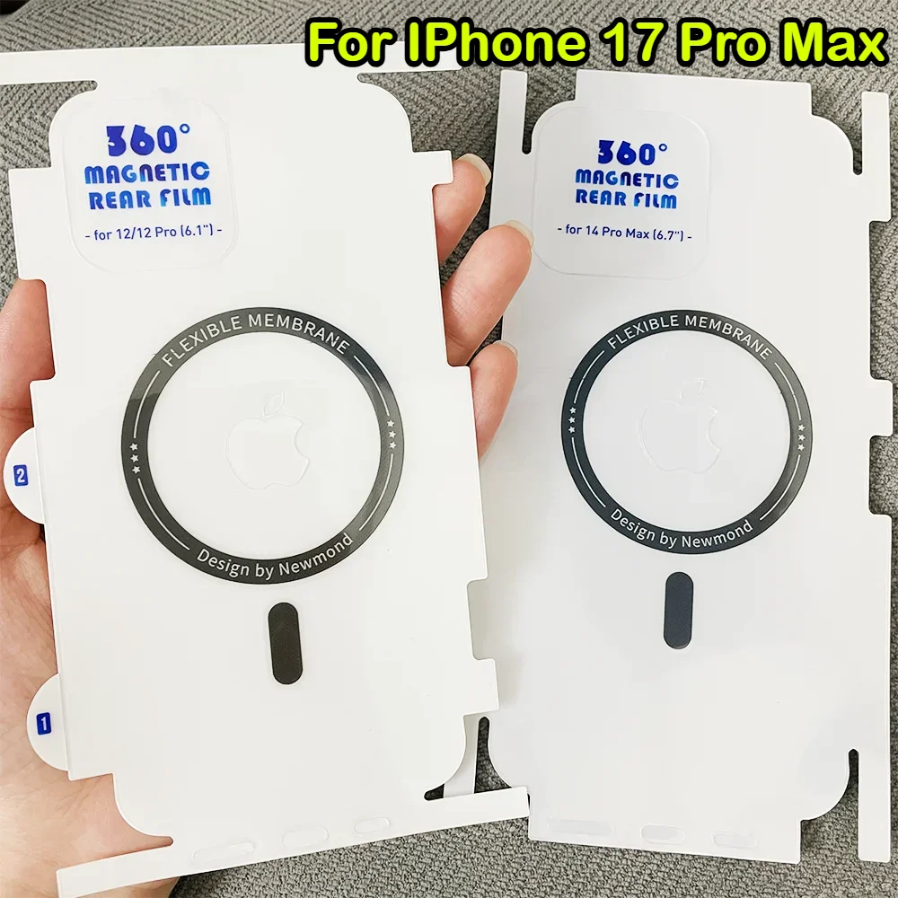 

1-3 шт. матовая защитная пленка из ТПУ для задней гидрогелевой пленки Magsafe для IPhone 17 Pro Air 16 15 14 13 Pro Max Plus Border Full Wrap