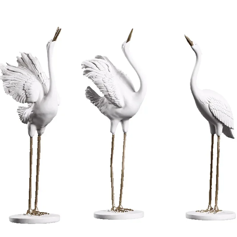 

Creative Crane Statue,Living Room Desktop Decoration,Animal Figurines Resin Crafts,Indoor Wine Rack,Showcase,Entrance Home Decor