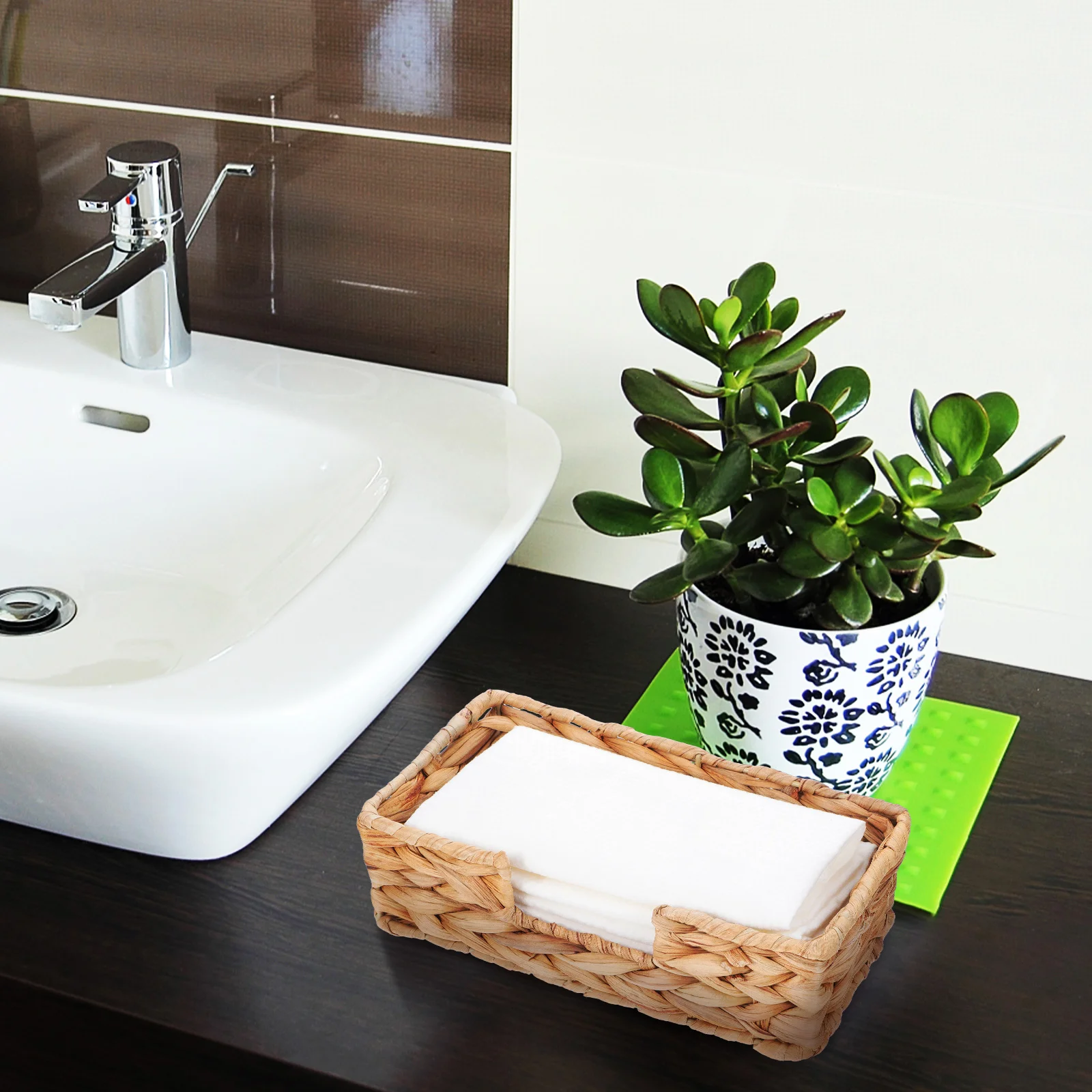 Straw Tissue Box Office Accessories Creative Dispenser Holder Kitchen Home Decorative Tray Empty Boxes Car Gourd Grass