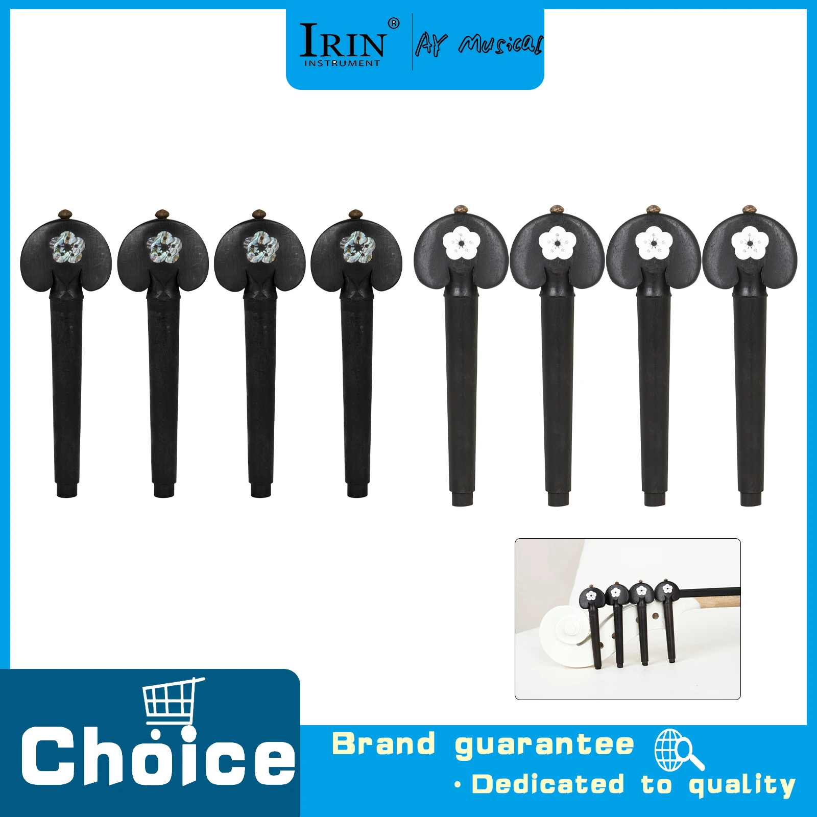 LN128 Universal Cello String Shafts Handmade Carving String Shafts Cello Accessories for Cello Grade Examinations Performance