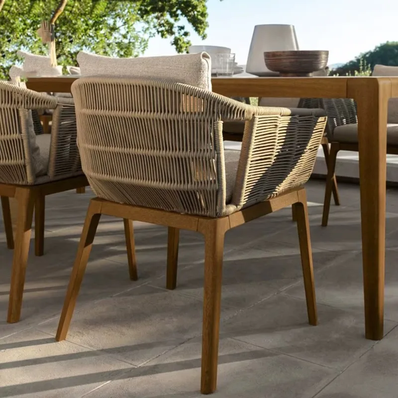 6 Seater White Marble Bbq Table Fire Pit Set Garden Dining Table Set Rattan Modern Outdoor Dining Tables