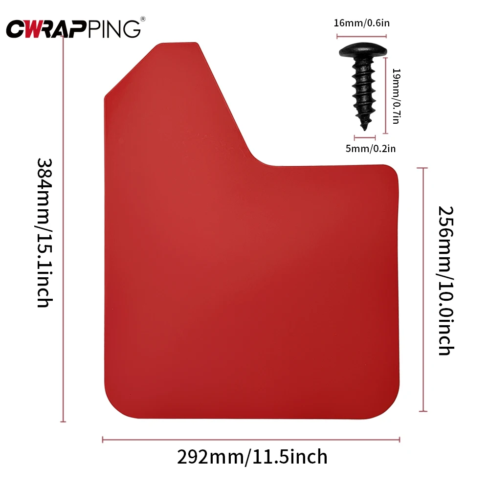 

4PCS Automotive Protection Tool Tire Fender Smooth Black Red Waterproof Pickup Universal Self-assembly Suitable for SUV Sedans