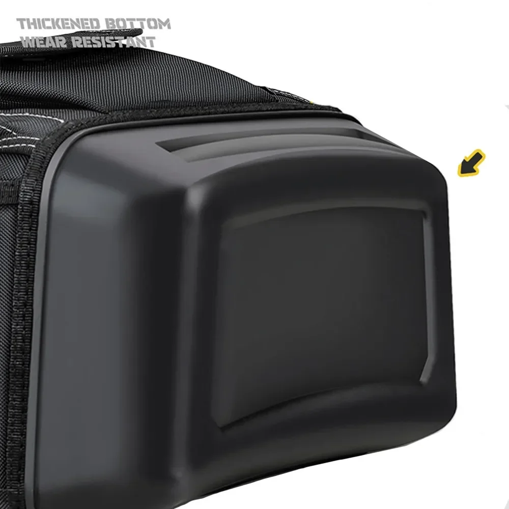 2024 New High Quality Tool Backpack Duty Heavy Canvas Multi-pocket Plastic Bottom Tool Bag Electrician Woodworker Tool Bag