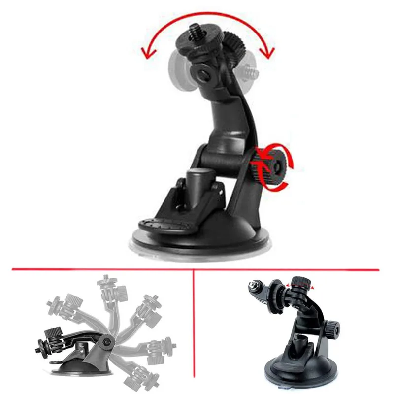 KFFTWWX Suction For Gopro Hero 13 12 11 10 9 8 7 6 Accessories Car Mount Windshield Suction Cup Dash Camera Holder Stand Bracket