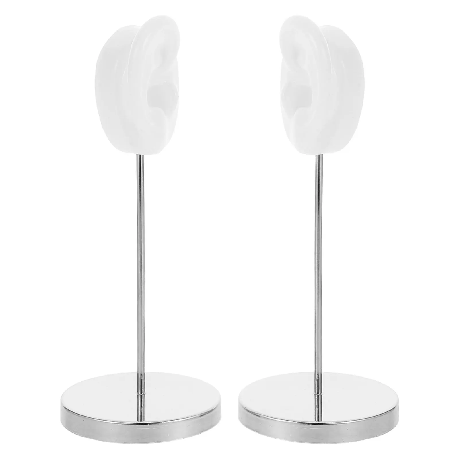 

Подставка для сережек в форме уха, силиконовый органайзер для украшений, металлическое основание, настольная витрина для демонстрации сережек в магазине