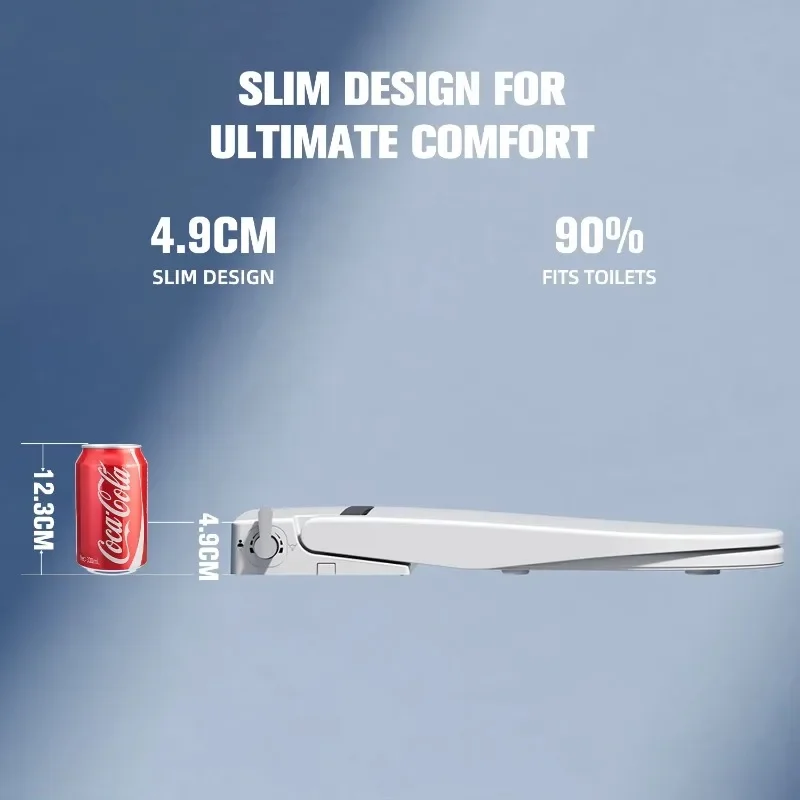Eco-Friendly Design Smart Toilet Seat Non Electric Swash Dual Nozzle System Adjustable Ultra-Thin Bidet Toilet Seat