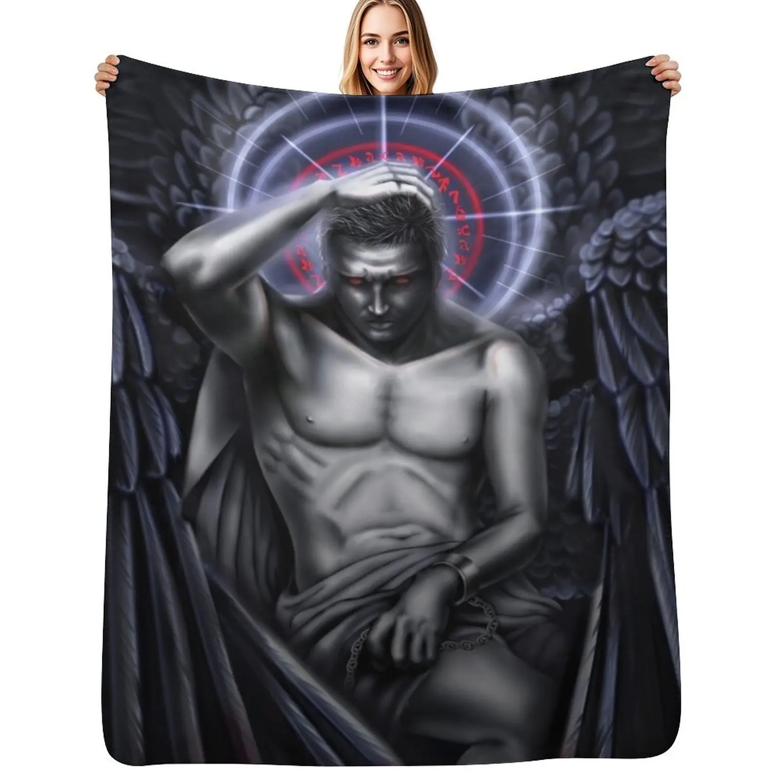 

Sympathy for the Devil Throw Blanket Flannels Hairy Kid'S Bed linens Blankets