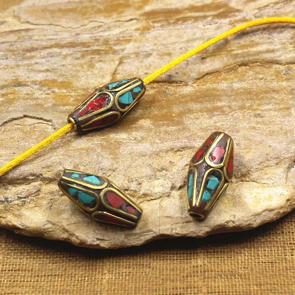 

10Pcs Handmade Nepal Buddha Beads Copper Spacers Perfect for DIY Jewelry Projects Variety Needs Fashionable Design