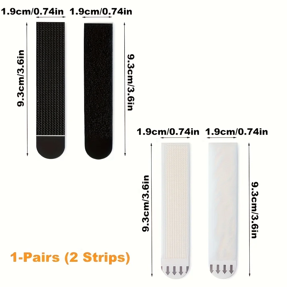 6/12/24 (12/24/48 Pieces) Large Picture Hanging Strips, Heavy-Duty, Detachable Hook Strips, Waterproof and Damage-Resistant Adhe