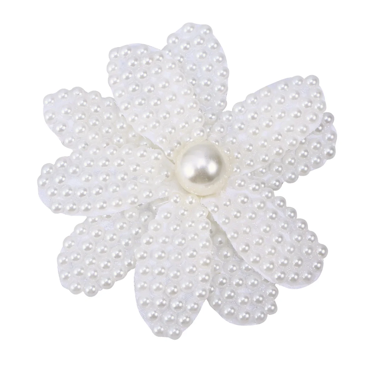 

Pearl Hair Clips Flower Shaped Kids Barrette Durable Stylish Hairpins For Children Girls Teens Warm White