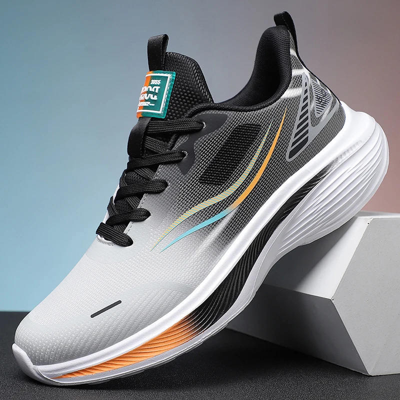 

Men's Autumn New Arrival Black Leather Shoes - Breathable Thick-Sole Stylish Sneakers, Casual & Sporty, Versatile & Lightweight