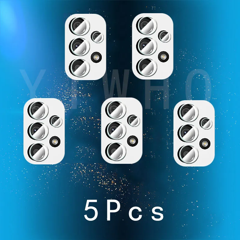 5Pcs Camera Lens Glass for Samsung Galaxy A73 A53 A33 A52 A72 A42 A32 5G A12 A51 A71 A21 A21S Screen Protector Clear Lens Film