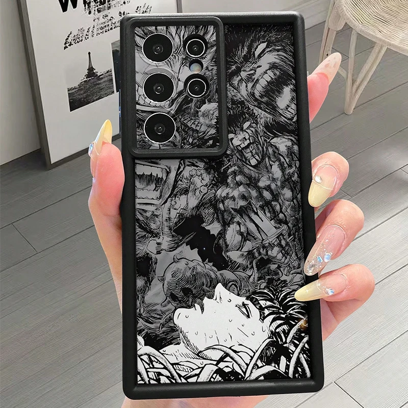 Cartoon Character Bird View Pattern Case For Samsung Galaxy S25 S24 Ultra S23 FE S22 Plus A16 A36 A56 A55 A54 A53 A25 A24 Cover