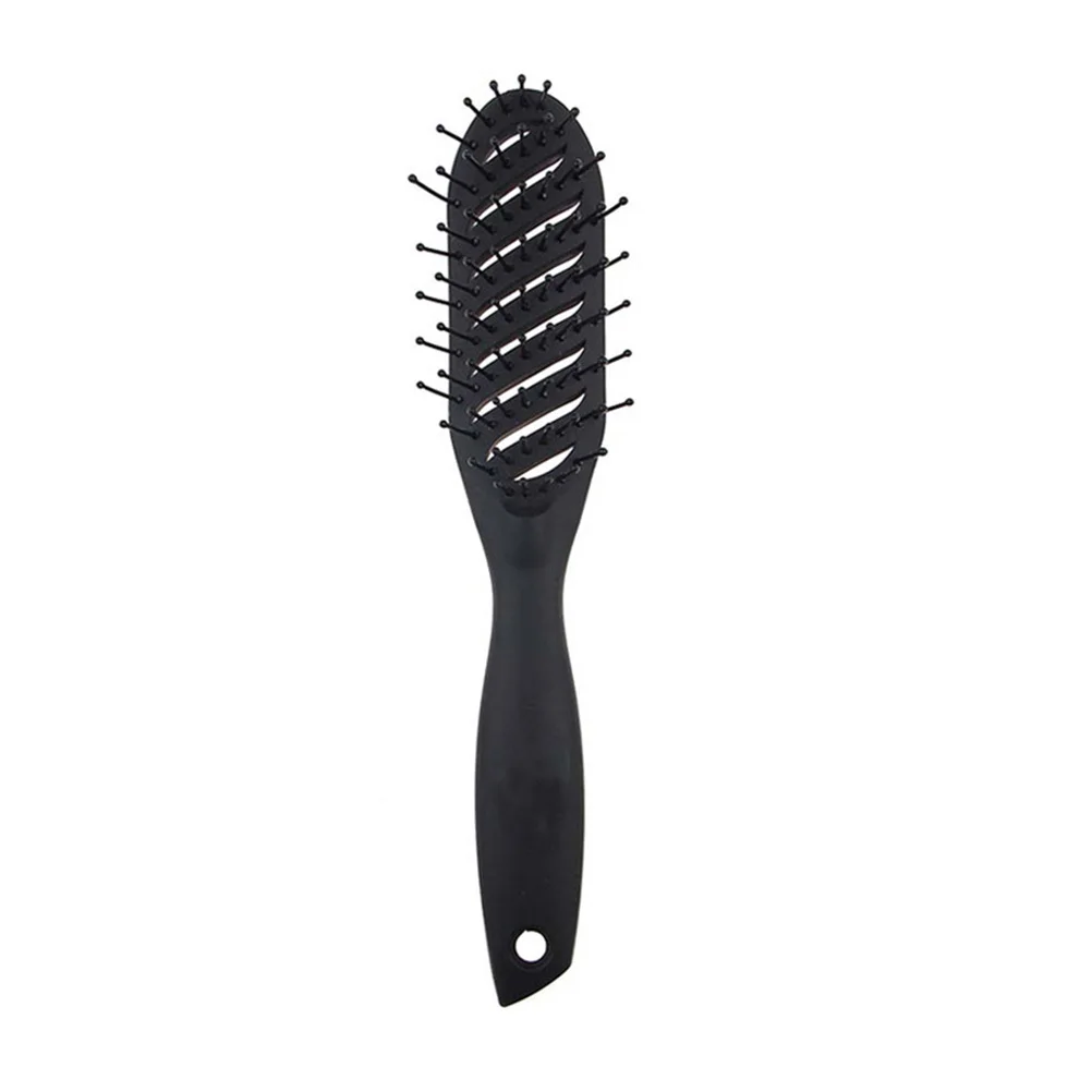 

1Pcs Curved Plastic Massage Hairdressing Comb Lightweight Durable Styling Tool for Women Black Massage Comb