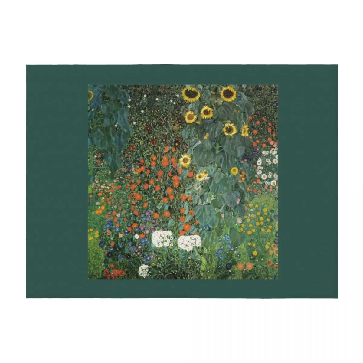 

Gustav Klimt - The Sunflower Throw Blanket Tourist Polar Thins Vintage Blankets