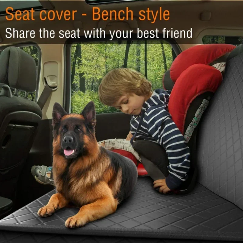 Imagem -04 - Impermeável Pet Car Seat Cover Dog Carriers Travel Mat Hammock para Cães Pequenos Médios Grandes Car Rear Back Seat Almofada de Segurança 100