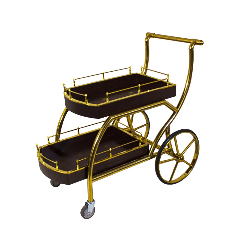 Cake carts stainless steel food  KTV beverage  hotel service carts tea  three-tier , meal delivery cart