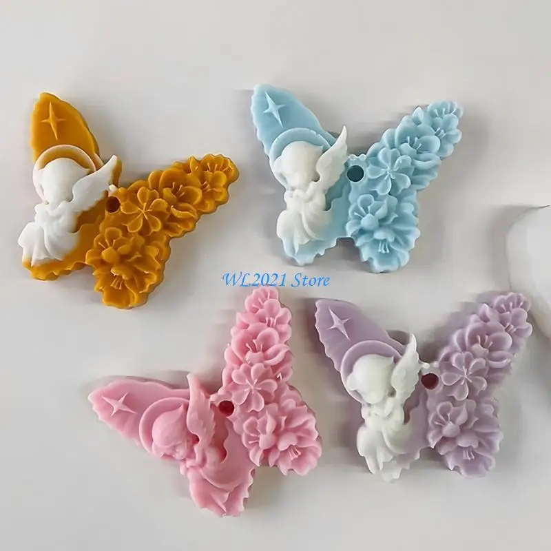 

G5GC High Quality Silicone Mold for DIY Butterfly Candles for DIY Lovers