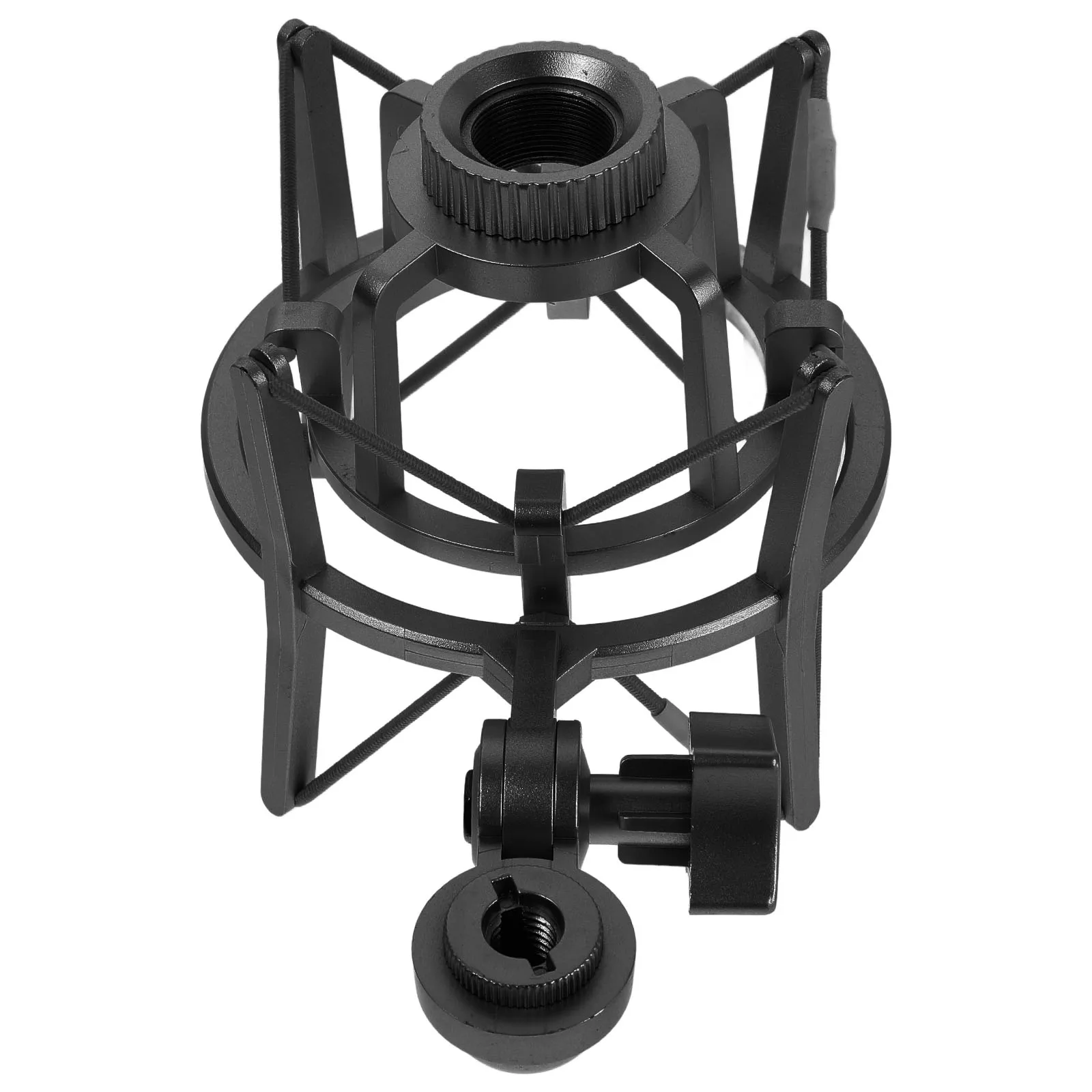 

Sturdy Plastic Microphone Shock Mount for Condenser Mic Wired Stand Holder Clamp Anti Isolation for recording