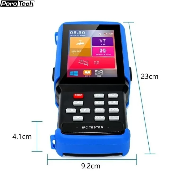 

IPC9310 IP Coaxial HD4.0 CCTV Tester H.265 4K IP 5MP AHD 8MP CVI TVI CVBS Camera Tester Monitor ONVIF POE UTP/RJ45 TDR Test