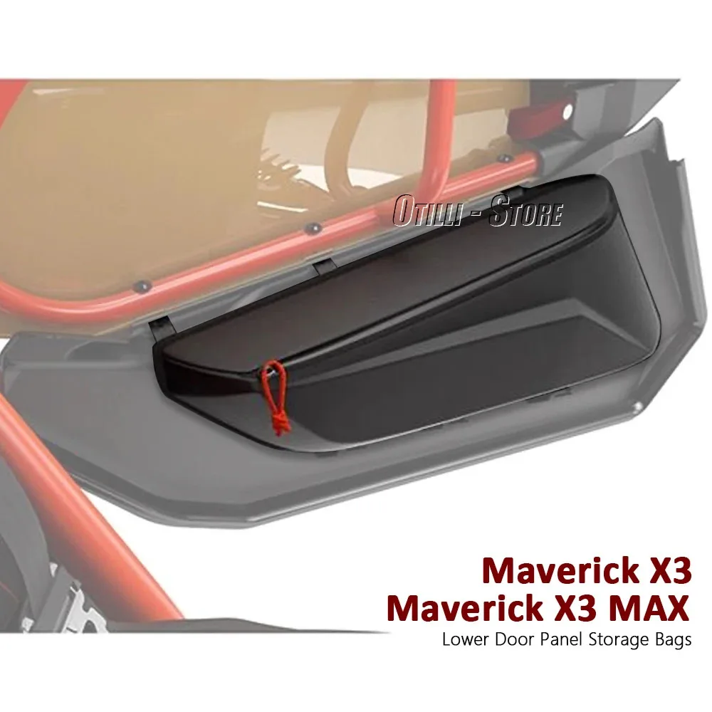 UTV Accessories Lower Door Panel Storage Bag 6L Black For Can-Am Maverick X3 Max MAVERICK X3