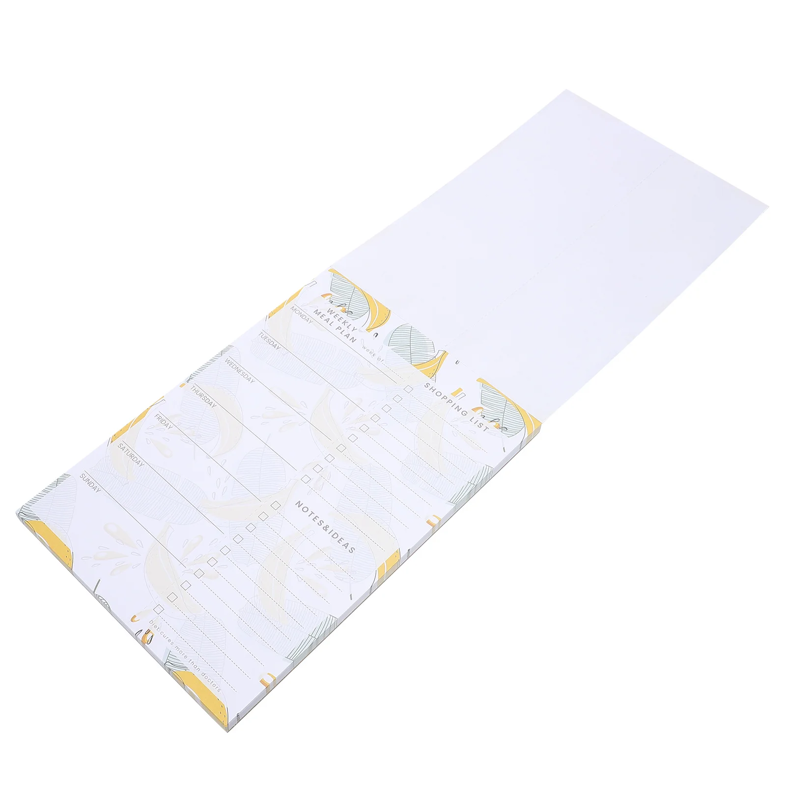 Bloco de notas magnético grosso geladeira placa de memorando para lista de compras agenda planejador superfície de aço gravável seco