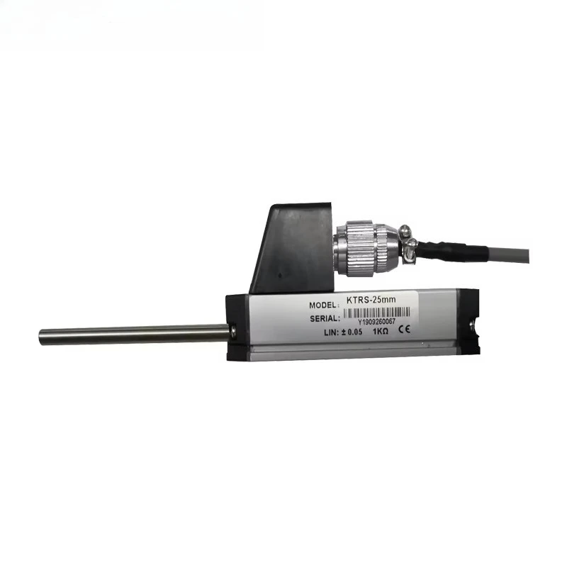 50mm Linear Voltage Displacement Sensor, 0-10V Output, Built-in Spring Self Reset Position Transducer