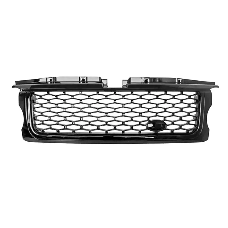 Car Front Grille Upper Mesh Grill For Land Rover RRS Range  Sport 2005 - 2009 MY Black Frame Red Edge ABS Plastic