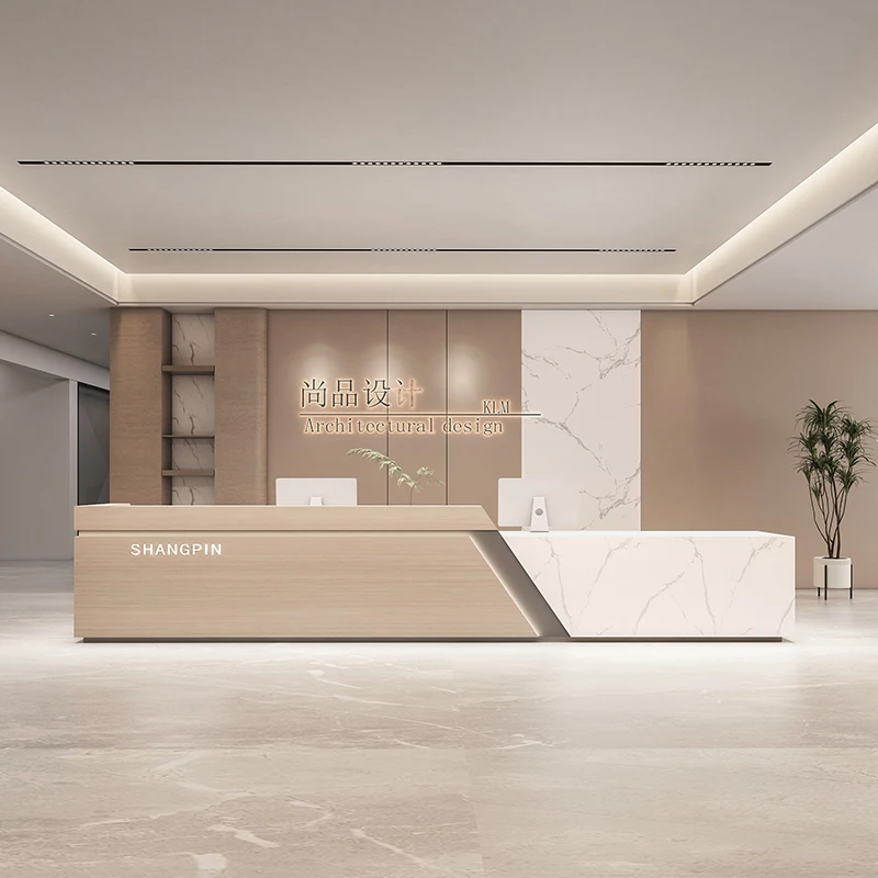 طاولة أثاث البار أتيليه مركز تجميل حديث فاخر استقبال الحد الأدنى الكنيسة بولبيتو مكتب رخيص موسترادور استقبال الجبهة