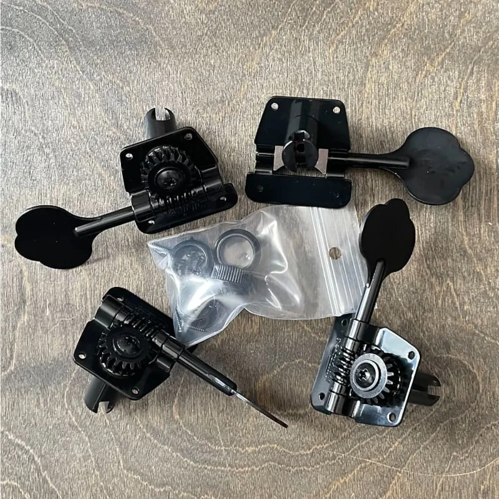 Open Frame Electric Bass Machine Heads Tuners Wilkinson Tuning Peg Black for bass WJBL-200 Made In Korea