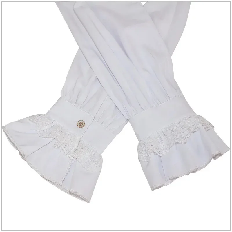 Sky03 Camisas de pirata medievales con volantes blancos Vintage para hombre, camisa gótica Steampunk victoriana renacentista de vampiro para hombre, Halloween 55Hu %